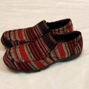 ROPER FLATS MULTICOLORED SLIP ON COMFORT moccasins size 8.5